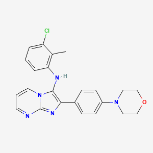 N-(3-chloro-2-methylphenyl)-2-[4-(morpholin-4-yl)phenyl]imidazo[1,2-a]pyrimidin-3-amine