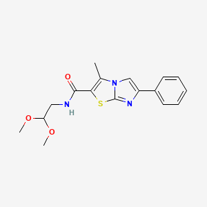 N-(2,2-dimethoxyethyl)-3-methyl-6-phenylimidazo[2,1-b][1,3]thiazole-2-carboxamide