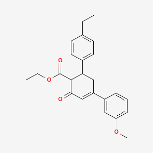 Ethyl 6-(4-ethylphenyl)-4-(3-methoxyphenyl)-2-oxocyclohex-3-ene-1-carboxylate