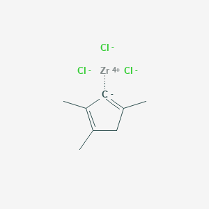 molecular formula C8H11Cl3Zr B1142954 1,2,4-Trimethylcyclopentadienyl zirconium trichloride CAS No. 188020-78-2