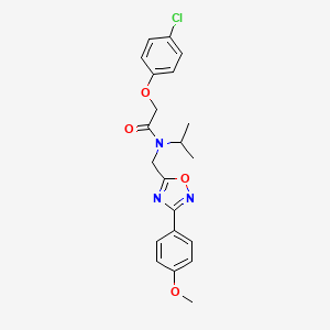 2-(4-chlorophenoxy)-N-{[3-(4-methoxyphenyl)-1,2,4-oxadiazol-5-yl]methyl}-N-(propan-2-yl)acetamide