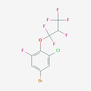 molecular formula C9H3BrClF7O B1142959 (4-Bromo-2-chloro-6-fluorophenyl)-1,1,2,3,3,3-hexafluoropropyl ether CAS No. 161045-78-9
