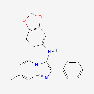 N-(1,3-benzodioxol-5-yl)-7-methyl-2-phenylimidazo[1,2-a]pyridin-3-amine