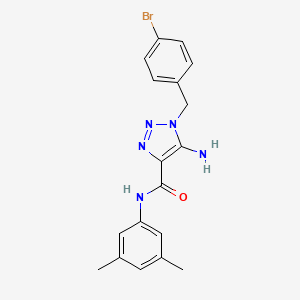 molecular formula C18H18BrN5O B11429677 5-amino-1-(4-bromobenzyl)-N-(3,5-dimethylphenyl)-1H-1,2,3-triazole-4-carboxamide 