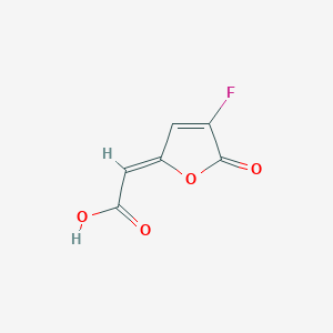 molecular formula C6H3FO4 B1142969 (2Z)-(4-Fluoro-5-oxo-2(5H)-furanylidene)acetic acid CAS No. 161985-55-3