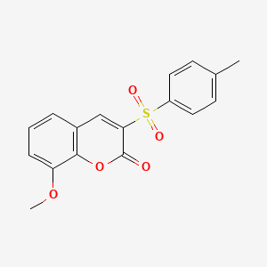 8-methoxy-3-[(4-methylphenyl)sulfonyl]-2H-chromen-2-one