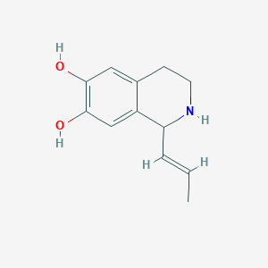 B1142972 1-(Prop-1-en-1-yl)-1,2,3,4-tetrahydroisoquinoline-6,7-diol CAS No. 188553-86-8
