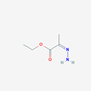 molecular formula C5H10N2O2 B1142973 ethyl (2Z)-2-hydrazinylidenepropanoate CAS No. 169383-53-3
