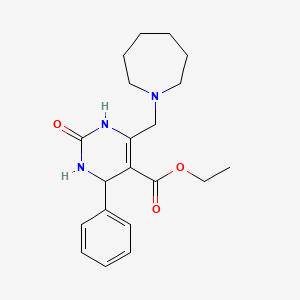 Ethyl 6-(azepan-1-ylmethyl)-2-oxo-4-phenyl-1,2,3,4-tetrahydropyrimidine-5-carboxylate