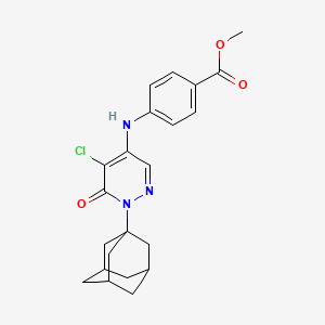 Methyl 4-{[1-(adamantan-1-YL)-5-chloro-6-oxo-1,6-dihydropyridazin-4-YL]amino}benzoate