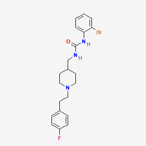 1-(2-Bromophenyl)-3-({1-[2-(4-fluorophenyl)ethyl]piperidin-4-YL}methyl)urea