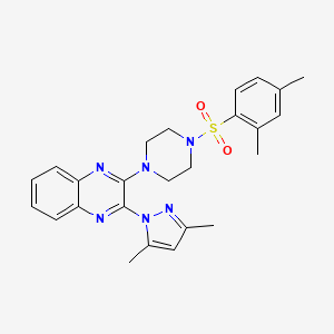 2-{4-[(2,4-dimethylphenyl)sulfonyl]piperazin-1-yl}-3-(3,5-dimethyl-1H-pyrazol-1-yl)quinoxaline