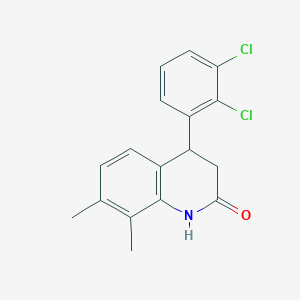 4-(2,3-dichlorophenyl)-7,8-dimethyl-3,4-dihydroquinolin-2(1H)-one