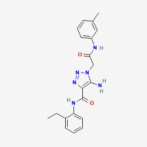 5-amino-N-(2-ethylphenyl)-1-{2-[(3-methylphenyl)amino]-2-oxoethyl}-1H-1,2,3-triazole-4-carboxamide