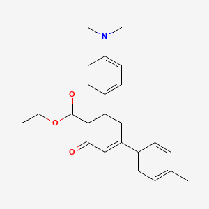 Ethyl 6-[4-(dimethylamino)phenyl]-4-(4-methylphenyl)-2-oxocyclohex-3-ene-1-carboxylate