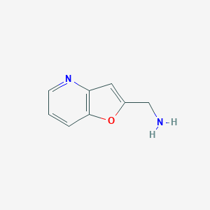 molecular formula C8H8N2O B114300 Furo[3,2-b]pyridine-2-methanamine CAS No. 153863-90-2