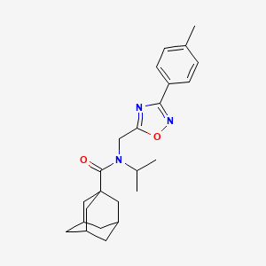 N-isopropyl-N-{[3-(4-methylphenyl)-1,2,4-oxadiazol-5-yl]methyl}adamantane-1-carboxamide