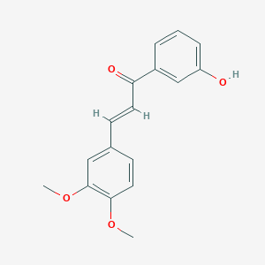 molecular formula C17H16O4 B1143003 (E)-3-(3,4-dimethoxyphenyl)-1-(3-hydroxyphenyl)prop-2-en-1-one CAS No. 178445-80-2