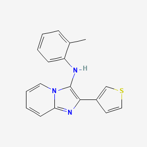 N-(2-methylphenyl)-2-(thiophen-3-yl)imidazo[1,2-a]pyridin-3-amine