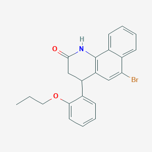 6-bromo-4-(2-propoxyphenyl)-3,4-dihydrobenzo[h]quinolin-2(1H)-one