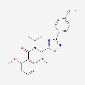 2,6-dimethoxy-N-{[3-(4-methoxyphenyl)-1,2,4-oxadiazol-5-yl]methyl}-N-(propan-2-yl)benzamide