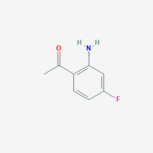 molecular formula C8H8FNO B114301 1-(2-氨基-4-氟苯基)乙酮 CAS No. 159305-15-4