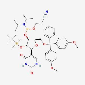 molecular formula C45H61N4O9PSi B1143011 2'-O-叔丁基二甲基甲硅烷基-5'-O-DMT-伪尿苷 3'-CE 亚磷酰胺 CAS No. 163496-23-9