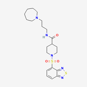 N-[3-(Azepan-1-YL)propyl]-1-(2,1,3-benzothiadiazole-4-sulfonyl)piperidine-4-carboxamide