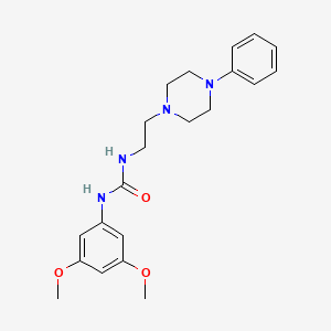 1-(3,5-Dimethoxyphenyl)-3-(2-(4-phenylpiperazin-1-yl)ethyl)urea