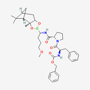 molecular formula C37H50BN3O7 B1143020 Z-D-苯丙氨酸-脯氨酸-甲氧基丙基硼硼酸二醇松油二醇酯 CAS No. 184488-31-1
