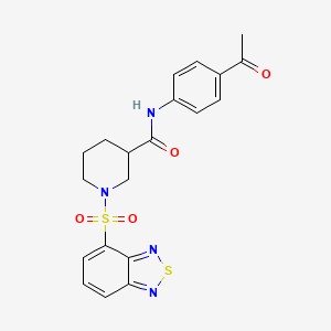 N-(4-acetylphenyl)-1-(2,1,3-benzothiadiazol-4-ylsulfonyl)piperidine-3-carboxamide