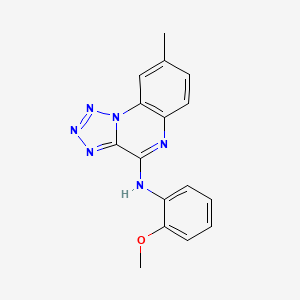 molecular formula C16H14N6O B11430282 N-(2-methoxyphenyl)-8-methyltetrazolo[1,5-a]quinoxalin-4-amine 