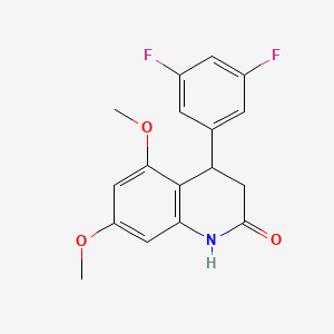 4-(3,5-difluorophenyl)-5,7-dimethoxy-3,4-dihydroquinolin-2(1H)-one