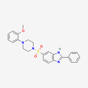 5-{[4-(2-Methoxyphenyl)piperazin-1-YL]sulfonyl}-2-phenyl-1H-1,3-benzodiazole