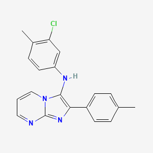 N-(3-chloro-4-methylphenyl)-2-(4-methylphenyl)imidazo[1,2-a]pyrimidin-3-amine