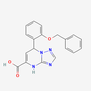 7-[2-(Benzyloxy)phenyl]-4,7-dihydro[1,2,4]triazolo[1,5-a]pyrimidine-5-carboxylic acid