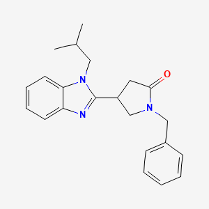 1-benzyl-4-(1-isobutyl-1H-benzo[d]imidazol-2-yl)pyrrolidin-2-one