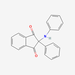 molecular formula C21H15NO2 B11430367 2-phenyl-2-(phenylamino)-1H-indene-1,3(2H)-dione 