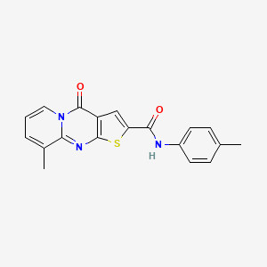 9-methyl-N-(4-methylphenyl)-4-oxo-4H-pyrido[1,2-a]thieno[2,3-d]pyrimidine-2-carboxamide