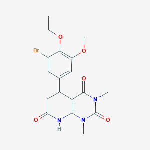 5-(3-bromo-4-ethoxy-5-methoxyphenyl)-1,3-dimethyl-5,8-dihydropyrido[2,3-d]pyrimidine-2,4,7(1H,3H,6H)-trione