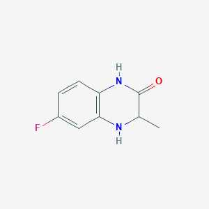molecular formula C9H9FN2O B114304 6-Fluoro-3-methyl-3,4-dihydroquinoxalin-2(1H)-one CAS No. 146741-06-2