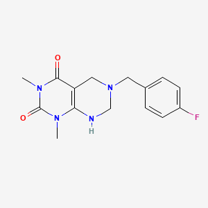 6-(4-fluorobenzyl)-1,3-dimethyl-5,6,7,8-tetrahydropyrimido[4,5-d]pyrimidine-2,4(1H,3H)-dione