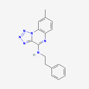 molecular formula C17H16N6 B11430468 8-methyl-N-(2-phenylethyl)tetrazolo[1,5-a]quinoxalin-4-amine 