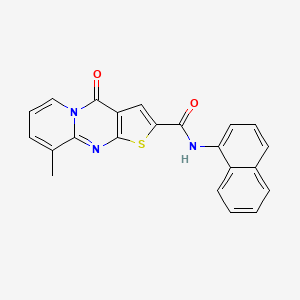 9-Methyl-N-(1-naphthyl)-4-oxo-4H-pyrido[1,2-A]thieno[2,3-D]pyrimidine-2-carboxamide