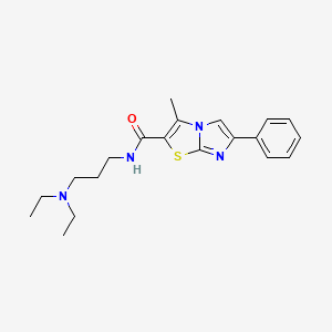 N-(3-(diethylamino)propyl)-3-methyl-6-phenylimidazo[2,1-b]thiazole-2-carboxamide