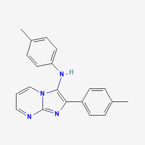 N,2-bis(4-methylphenyl)imidazo[1,2-a]pyrimidin-3-amine