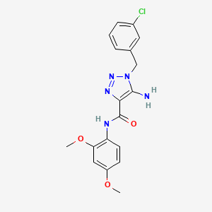 5-amino-1-(3-chlorobenzyl)-N-(2,4-dimethoxyphenyl)-1H-1,2,3-triazole-4-carboxamide