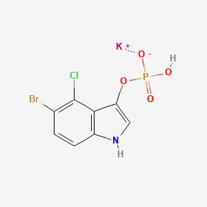 molecular formula C8H4BrClK2NO4P B1143063 5-溴-4-氯-3-吲哚基磷酸钾盐 CAS No. 185335-30-2