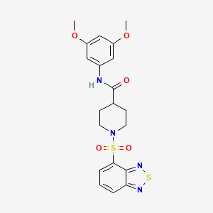 1-(2,1,3-benzothiadiazol-4-ylsulfonyl)-N-(3,5-dimethoxyphenyl)piperidine-4-carboxamide