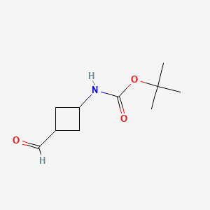 molecular formula C10H17NO3 B1143065 叔丁基N-(3-甲酰环丁基)氨基甲酸酯 CAS No. 171549-91-0